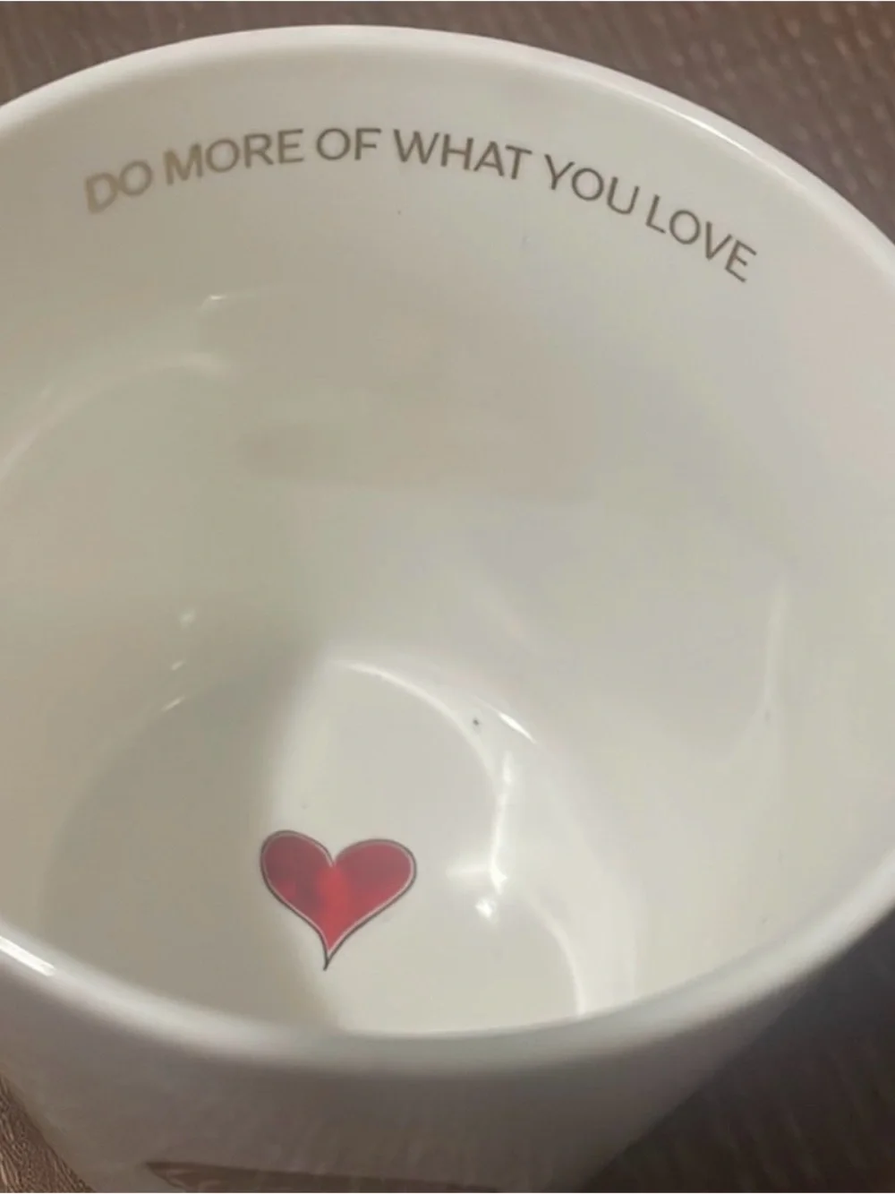 WILLIAMS SONOMA White Rainbow Ceramic Coffee Mug Cup - Do More of What You Love